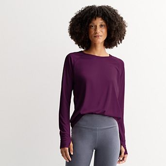 Petite Tek Gear® Dry Tek Long Sleeve Tee