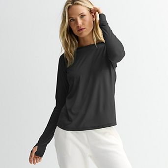 Petite Tek Gear® Dry Tek Long Sleeve Tee
