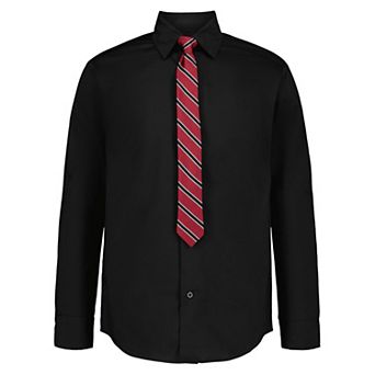 Boys 4-20 IZOD 2 pc Long Sleeve Shirt & Tie Set in Regular & Husky