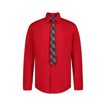Boys 4-20 IZOD 2 pc Long Sleeve Shirt & Tie Set in Regular & Husky