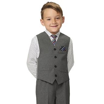 Boys 4-12 IZOD 4 pc Vest, Shirt, Pants & Tie Set