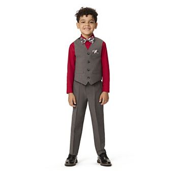 Boys 4-12 IZOD 4 pc Vest, Shirt, Pants & Tie Set