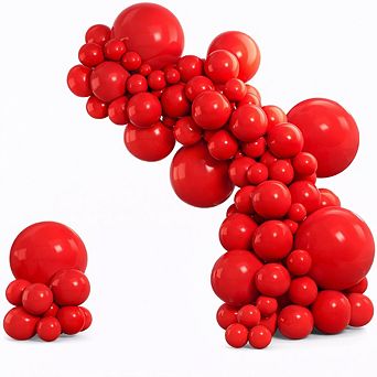 140 pc Red Balloon Arch Kit for Parties, Birthday, Graduation, & Anniversaries