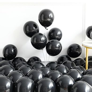 Black, White, Gold & Silver Balloon Arch Kit, 148 Pcs with Star Foil for Parties & Events