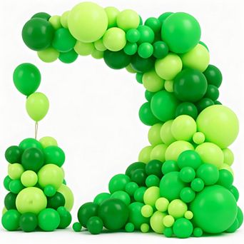 Green Balloon Garland Arch Kit, 109 pc Latex Balloons for Jungle, Wedding & Graduation
