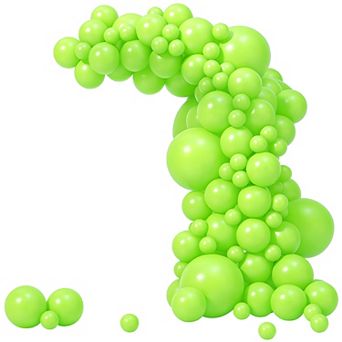 Lime Green Balloon Arch Kit 120 pc for Dino, Halloween & Party Decorations