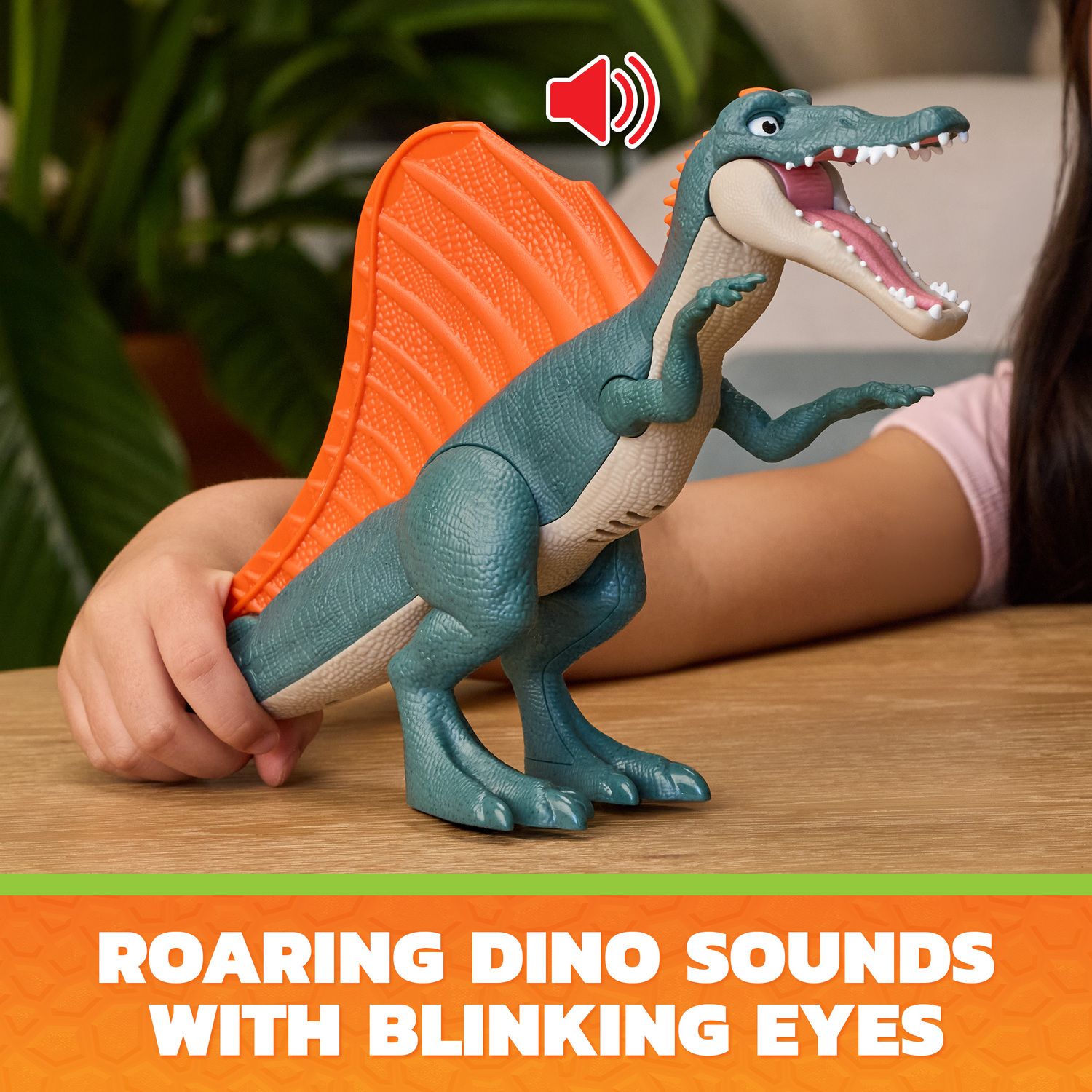 Детские фигурки Paw Patrol The Dino Movie Rise & Roll Dino Set 7-inch Spinosaurus Dinosaur Toy with Sounds & Rex Figure — фото 3