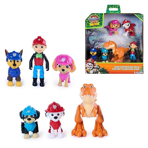 Детские фигурки Paw Patrol The Dino Movie Dino Adventure Pack 6-Figure Action Figures Set