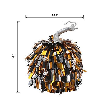 Celebrate Together™ Halloween Tinsel Pumpkin Sitabout Table Decor