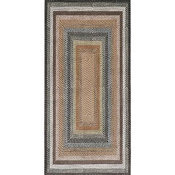 Modern Texture Brocade Print Area Rug Ultra Thin Non Slip Non Shedding Washable Mat for Living Room