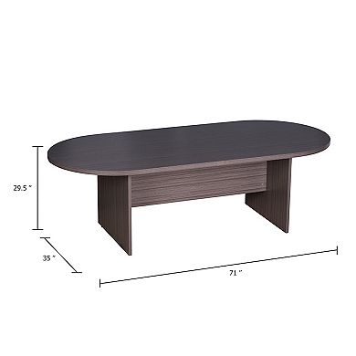 Mike Oval Conference Table with Panel Legs