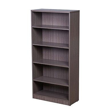 Vin 5 Shelf Bookcase, Wood Fused Melamine