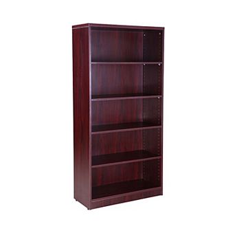 Vin 5 Shelf Bookcase, Wood Fused Melamine