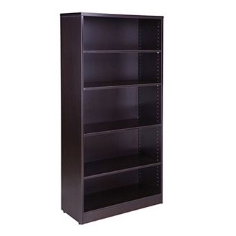 Vin 5 Shelf Bookcase, Wood Fused Melamine
