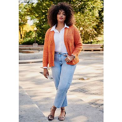 Avenue Women's Plus Size Barrel Leg Jean