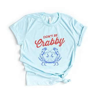 Don't Be Crabby Sketched - Women's Short Sleeve Graphic T-Shirt