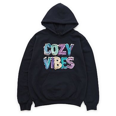 Cozy Vibes Winter Paint Print - Women's Graphic Hoodie