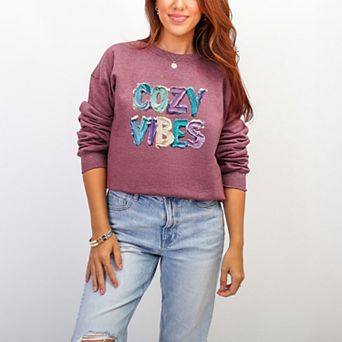 Cozy Vibes Winter Paint Print - Women's Graphic Sweatshirt