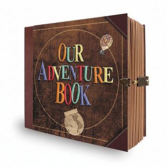 Retro Adventure Book Scrapbook Photo Album and Travel Diary Journal