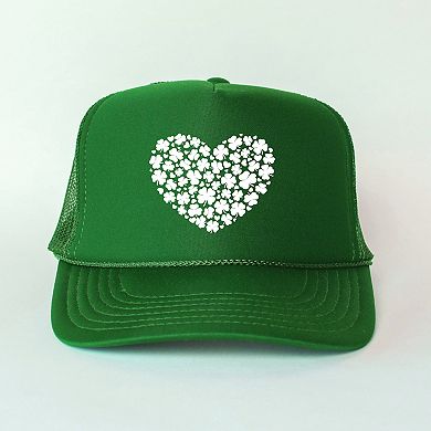 Shamrock Heart - Women's Graphic Foam Trucker Hat
