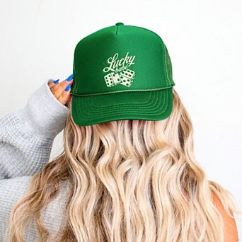 Lucky Babe Dice - Women's Graphic Foam Trucker Hat