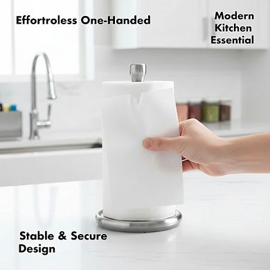 Sturdy Paper Towel Holder for Countertop Heavy Duty and Steady Design