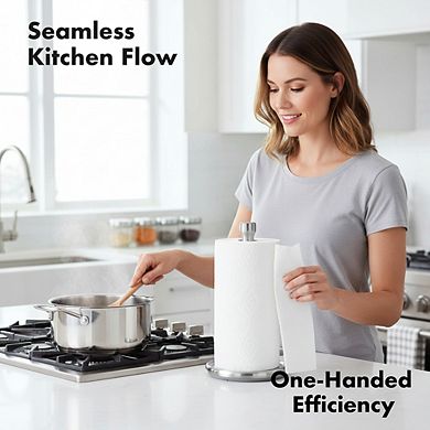 Sturdy Paper Towel Holder for Countertop Heavy Duty and Steady Design