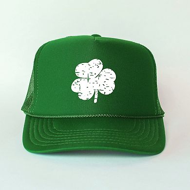 Grunge Clover - Women's Graphic Foam Trucker Hat