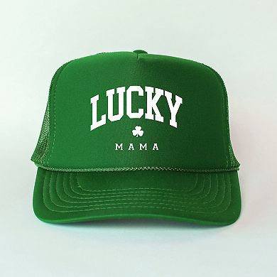 Lucky Mama - Women's Graphic Foam Trucker Hat
