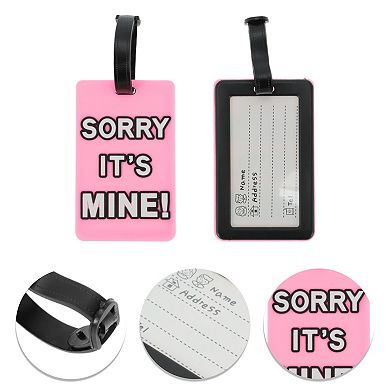 1 Pc SORRY Pattern Luggage Tag for Travelling