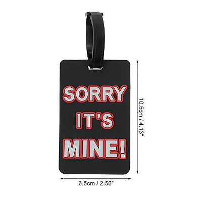 1 Pc SORRY Pattern Luggage Tag for Travelling