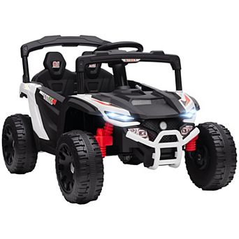 Qaba 12V Kids Ride On Truck with Dual Motors for 3-5 Boys Girls,