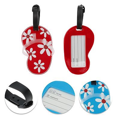 1 Pc Flower Slippers Pattern Luggage Tag for Travelling