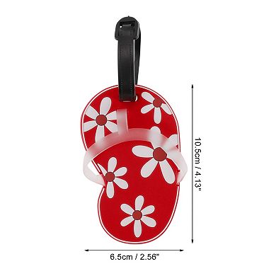 1 Pc Flower Slippers Pattern Luggage Tag for Travelling
