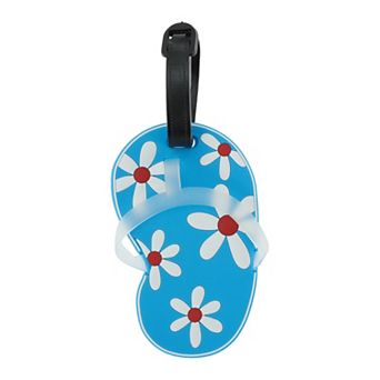 1 pc Flower Slippers Pattern Luggage Tag for Travelling