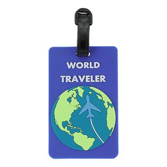 1 pc WORLD Pattern Luggage Tag for Travelling
