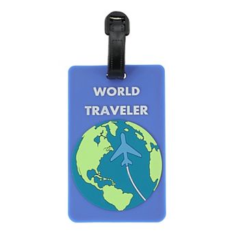 1 pc WORLD Pattern Luggage Tag for Travelling