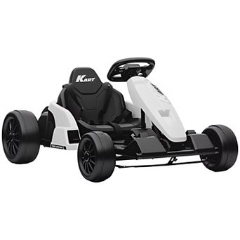 Qaba 24V Electric Go Kart, Kids Drift Kart with Dual 150W Motors
