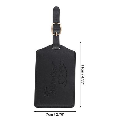 1 Pc Embossed Adventure Luggage Tag for Travel