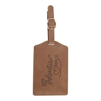 1 pc Embossed Adventure Luggage Tag for Travel