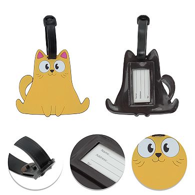 1 Pc Smiling Cat Luggage Tag for Travelling