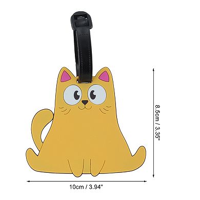 1 Pc Smiling Cat Luggage Tag for Travelling