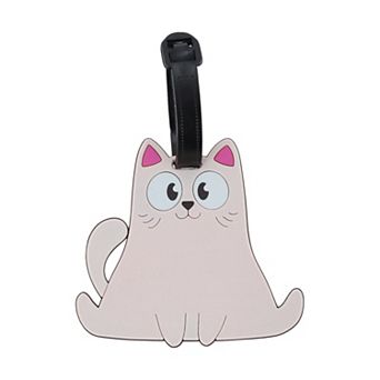 1 pc Smiling Cat Luggage Tag for Travelling