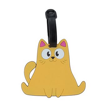 1 pc Smiling Cat Luggage Tag for Travelling