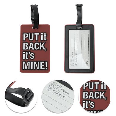 1 Pc PUT Pattern Luggage Tag for Travelling