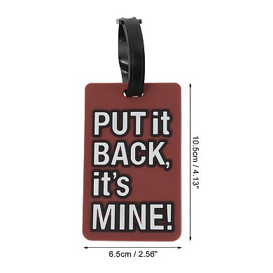 1 Pc PUT Pattern Luggage Tag for Travelling