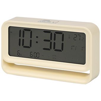 Electric Alarm Clock with Three Alarms, Night Light, Snooze Function, Fits Home Decor 5.7"x1.2"x3.3"