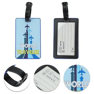 1 Pc WORLD Pattern Luggage Tag for Travelling