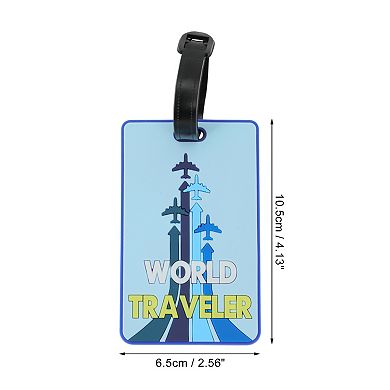 1 Pc WORLD Pattern Luggage Tag for Travelling