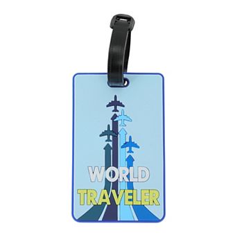 1 pc WORLD Pattern Luggage Tag for Travelling